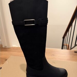 Clarks Black Over the Knee Boots